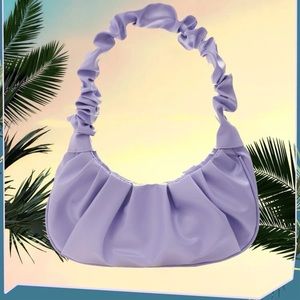 Purple hand bag